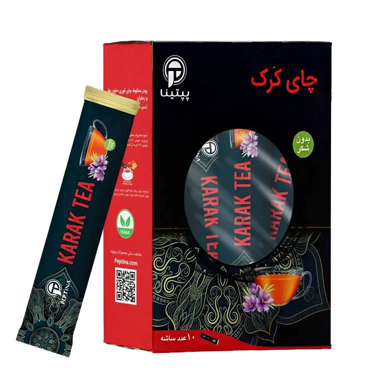چای کرک زعفرانی بسته 10 عددی